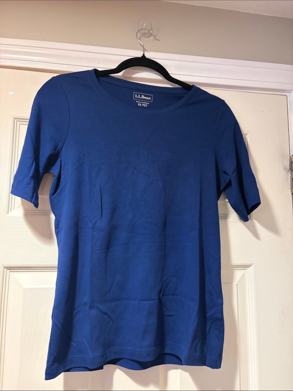 L.L. Bean Men’s Short Sleeve Crew Tee in Royal Blue